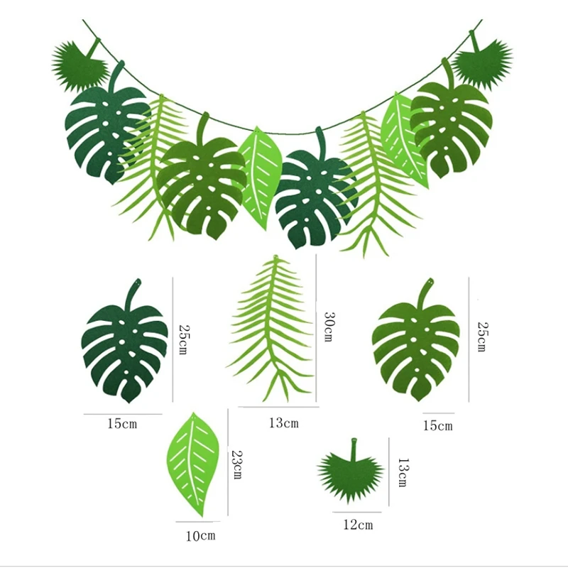 Turtle Leaf Decoration Hawaii Party Summer Happy Birthday Party Safari Jungle Tropic Theme Decor Dinosaur Theme Parti Decor - Image 14