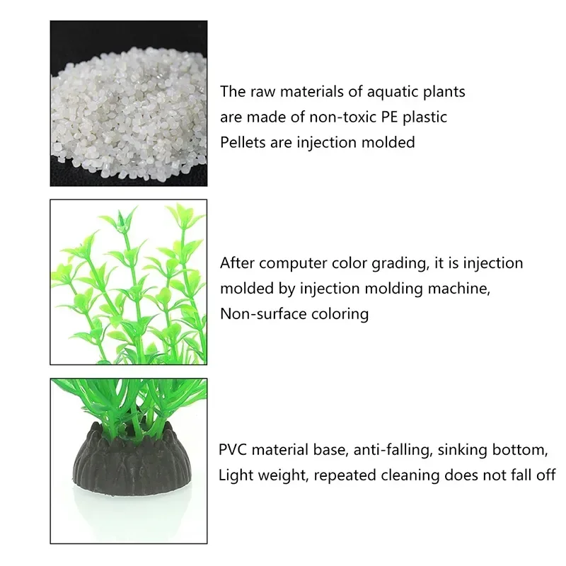 Aquarium Accessories Anemone Weed Fish Accessories Plastic Decorate Decoration Simulate Artificial Glowing Plants Aquatic - Image 3