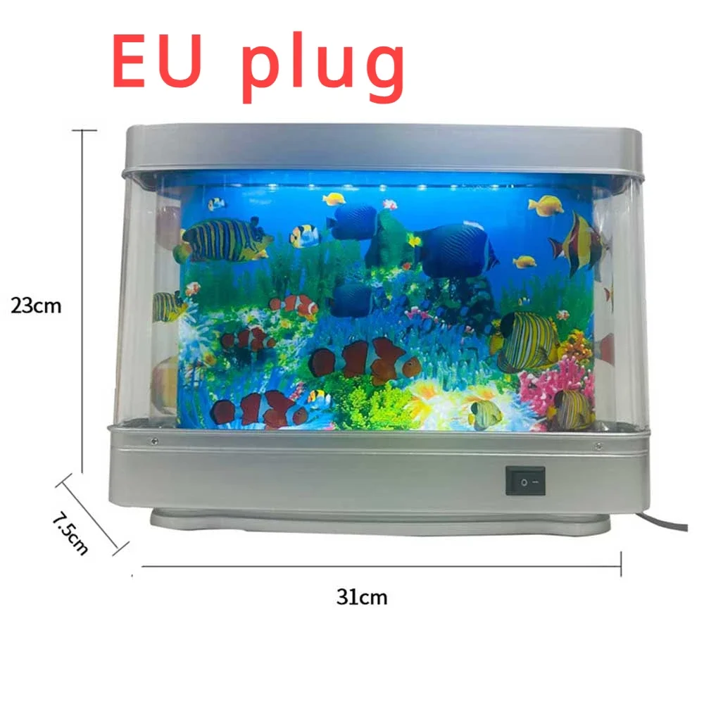 LED Aquarium Fish Tank Lamp Landscape Lamp Living Room Decoration Imitation Aquarium Landscaping Underwater World Akwarium - Image 8