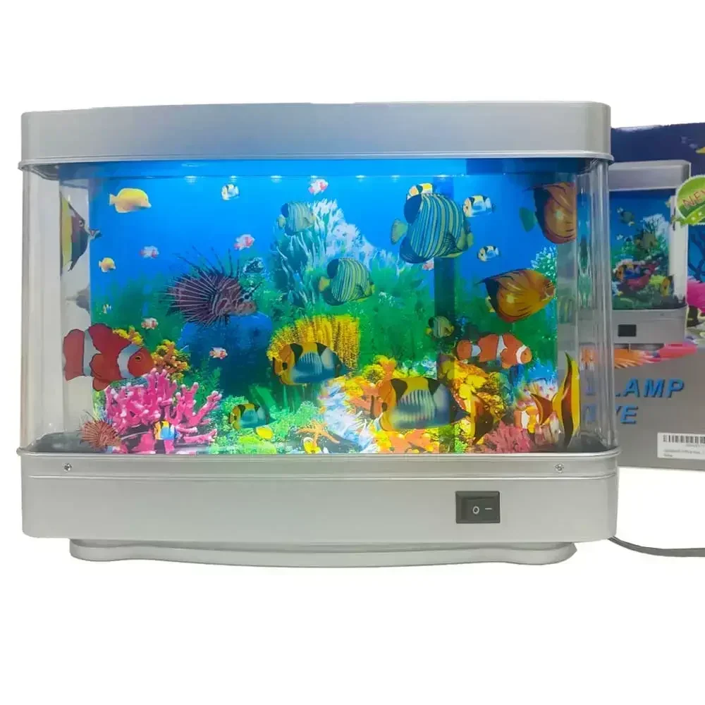 LED Aquarium Fish Tank Lamp Landscape Lamp Living Room Decoration Imitation Aquarium Landscaping Underwater World Akwarium - Image 9