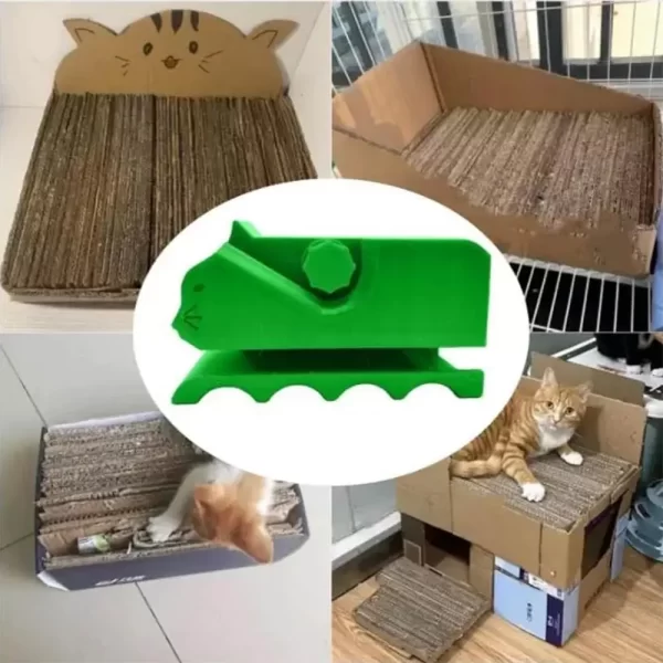 Cardboard Cutting Machine Cat Scratchers Homemade Cardboard Cutter 3D Printing Strip Stripper Plastic Handicraft DIY Home Tools - Image 3