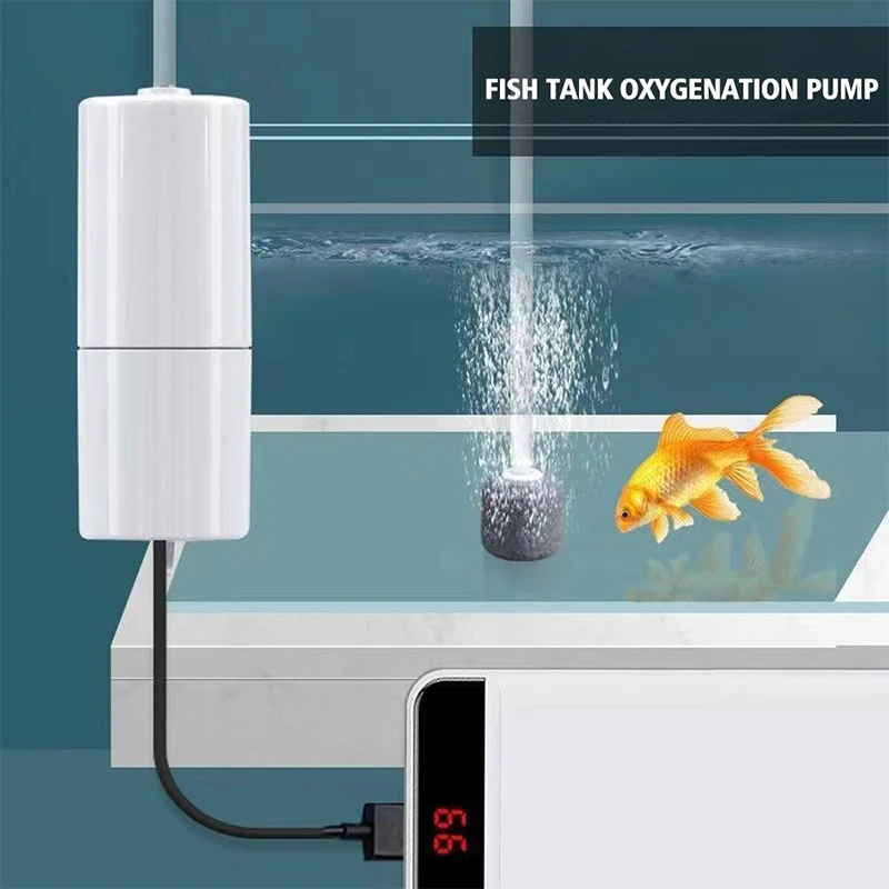 Portable USB Aquarium Air Pump:Mini Oxygenator for Fish Tanks and Aquatic Accessories - Image 2