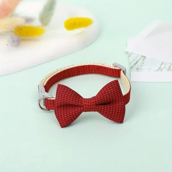 Cute Cat Collar with Bow Tie Adjustable Design Pet Dogs Cats Puppy Necklace Pet Collars  collar para gato - Image 11