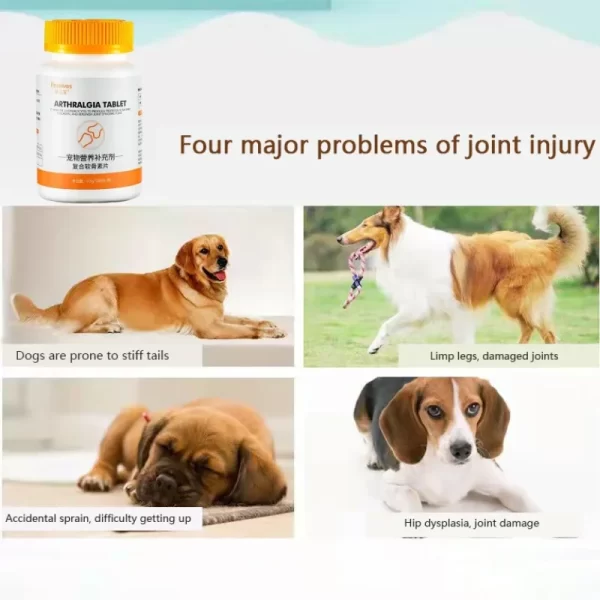 Pet Nutrition Supplement Glucosamine Chondroitin 180 Tablets Puppies Middle-aged and Elderly Dogs and Cat Supplements - Image 5