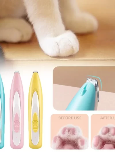 Pet Electric Hair Trimmer Professional Dog Cat Care Supplies Foot Hair Trimming Pet Grooming Hairdresser With Maintenance Oil