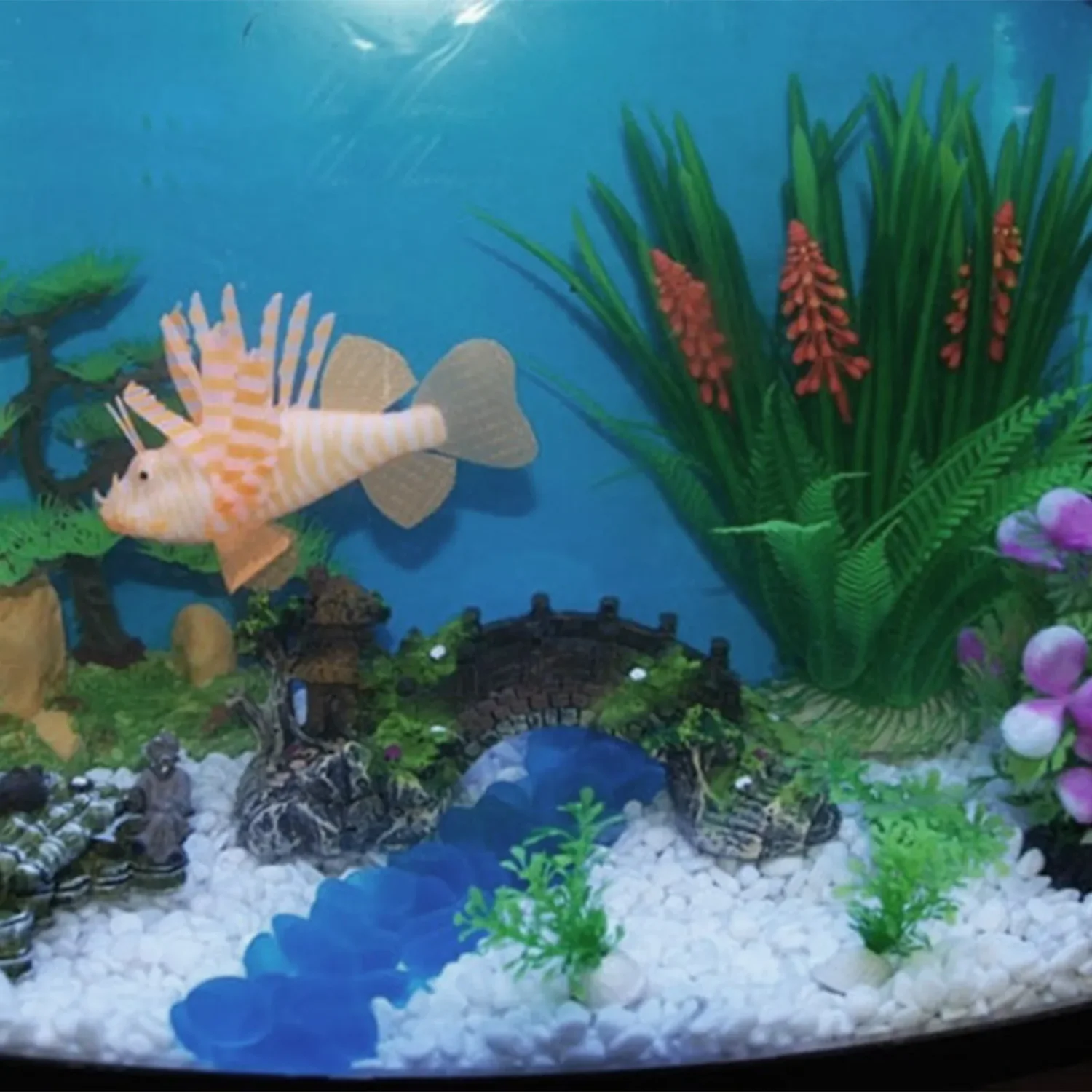 Fish Tank Artificial Bridge Resin Landscape Decoration Bridge Aquarium Equipment Accessories Ornament Cave Aquatic Pet Fish Reef - Image 5