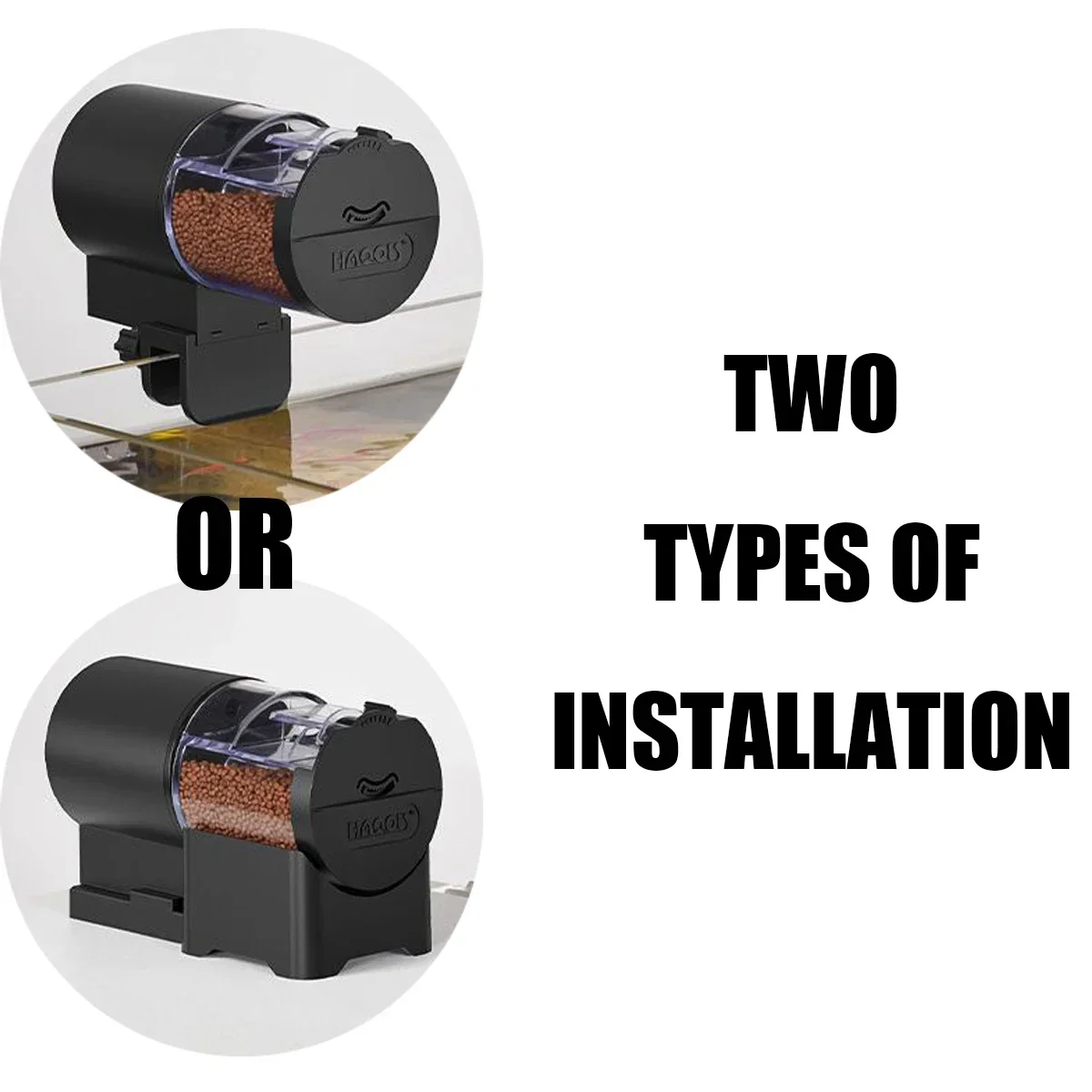 Automatic Fish Feeder for Aquarium,100ml Capacity Auto Fish Feeders Easy to Set Up with Battery - Image 4