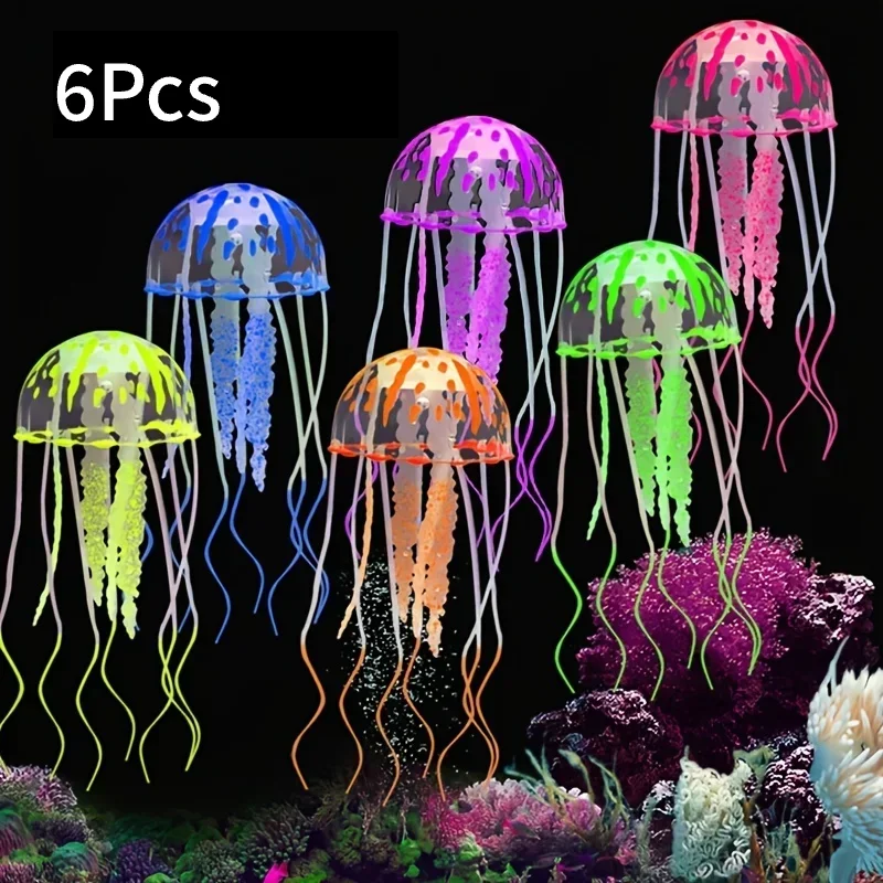 Artificial Swim Glow Jellyfish for Fish Tank - Luminous Aquarium Underwater Decoration - Image 12