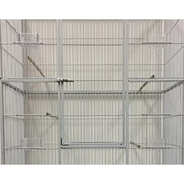 Pet Product Large Wrought Iron Breeding Bird Flight Cage Front Feeder Doors Side Breeding Nest Box Door Easy Clean Pull Out Tray - Image 4