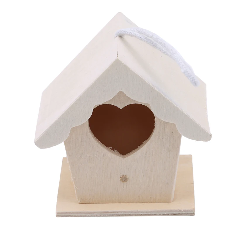 Bird Nest Garden Wooden Bird Cage Outdoor Hanging Birdhouse Box Garden Yard Decoration Pet Accessories Wooden Bird Cages - Image 11