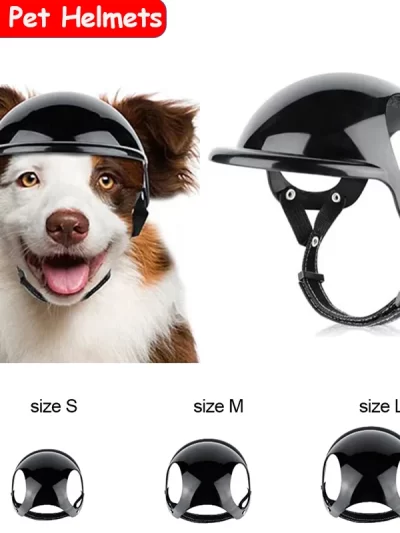 Stylish Pet Helmet S/M/L Bicycle Motorcycle Helmet with Sunglasses Dog cat Helmet for traveling Protection Head Pets Accessories
