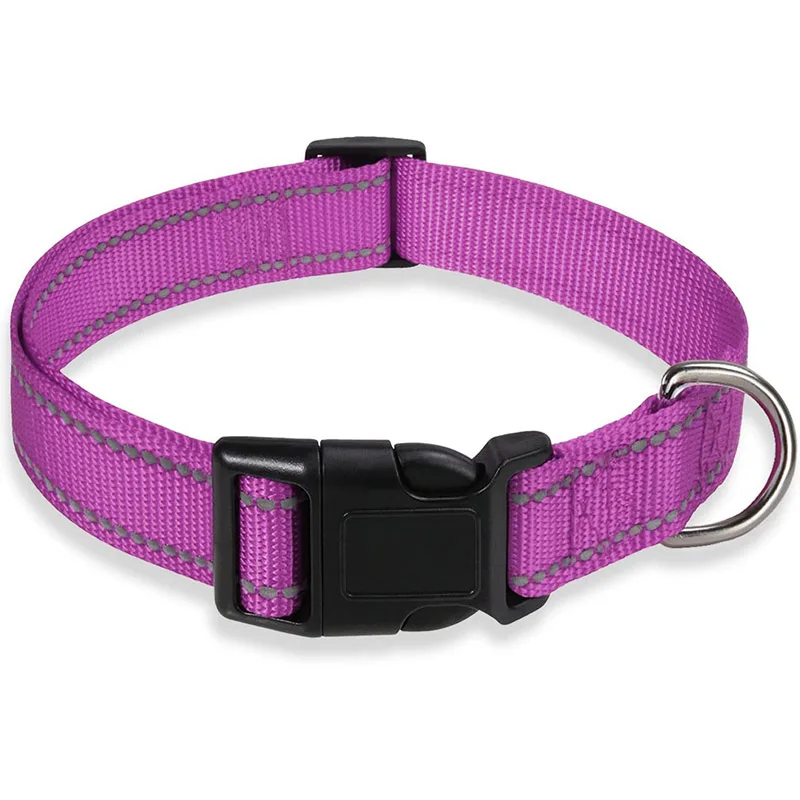 Reflective Dog Collar Strap With Adjustable Safety Nylon Pet Collar Pet Traction Rope Suitable For Small And Medium-Sized Pets - Image 11