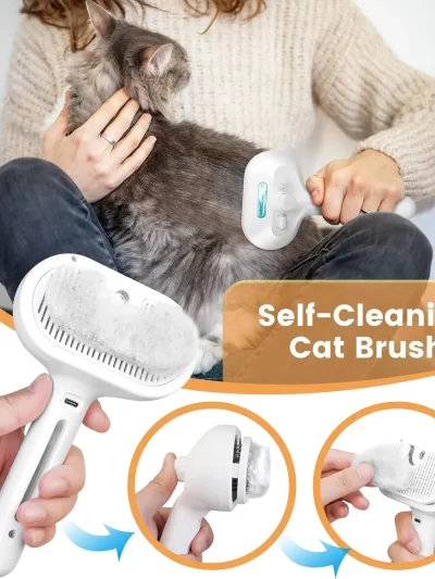 Pet Spray Hair Comb Pet Hair Remover Cleaning Brush Cats Grooming Dog Accessories Tools Dematting Water Mist Humidifier Comb
