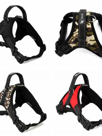 Adjustable Dog Harness Pet Large Dog Walk Out Harness Vest Collar Hand Strap for Small Medium Large Dogs Pets Accessories