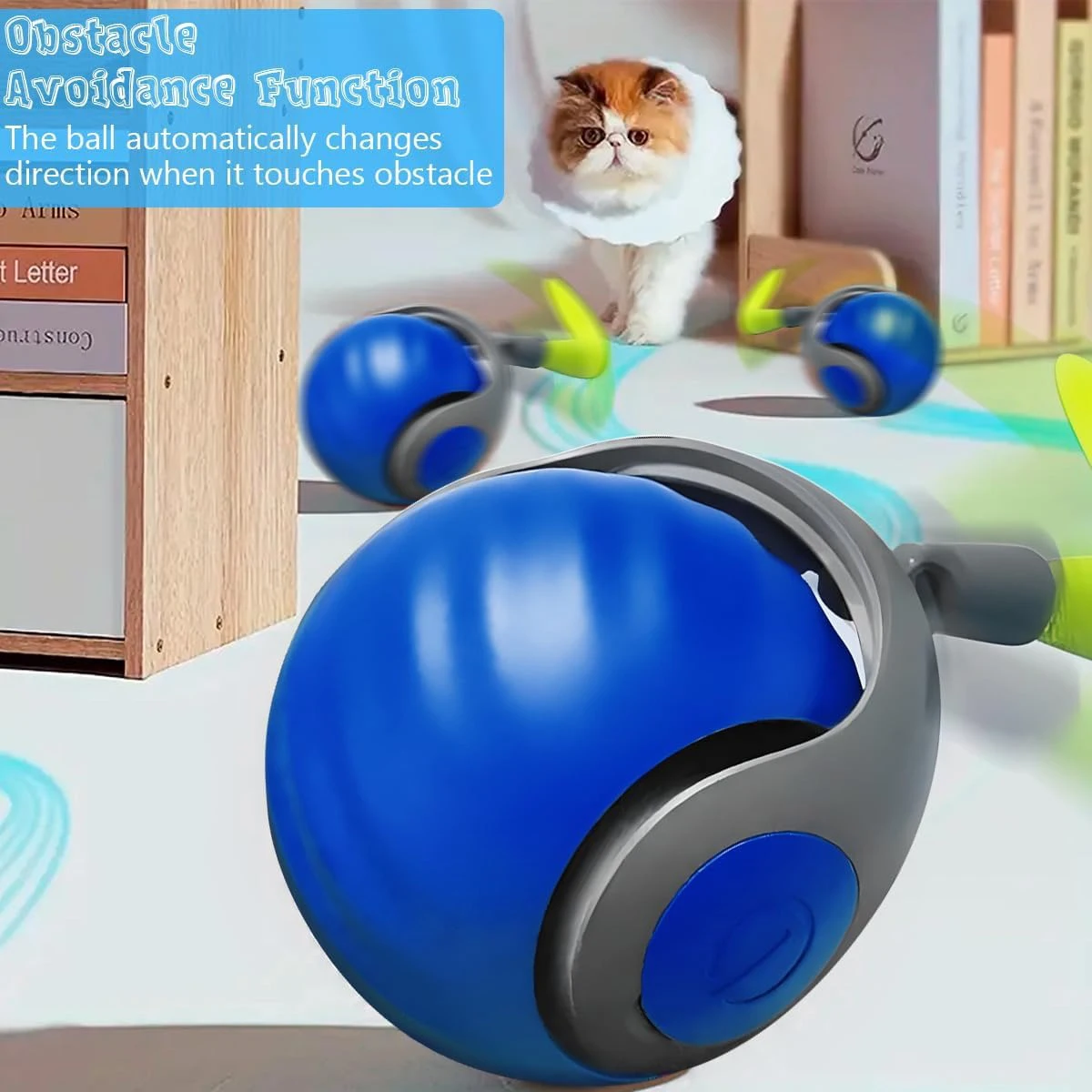 Smart Interactive Speedy Tail 2.0 Cat Toy Automatic Moving Balls for Cats And Dogs Touch Motion Rolling Toy Ball for Pet - Image 2