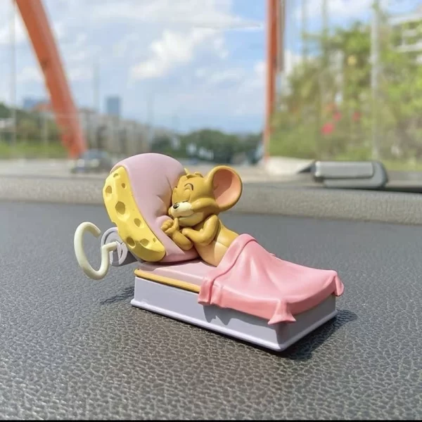 Cat And Mouse Car Accessories Cute Car Window Decoration Tom Cat Jerry Car Accessorie Doll Desktop Ornament Friend Birthday Gift - Image 5