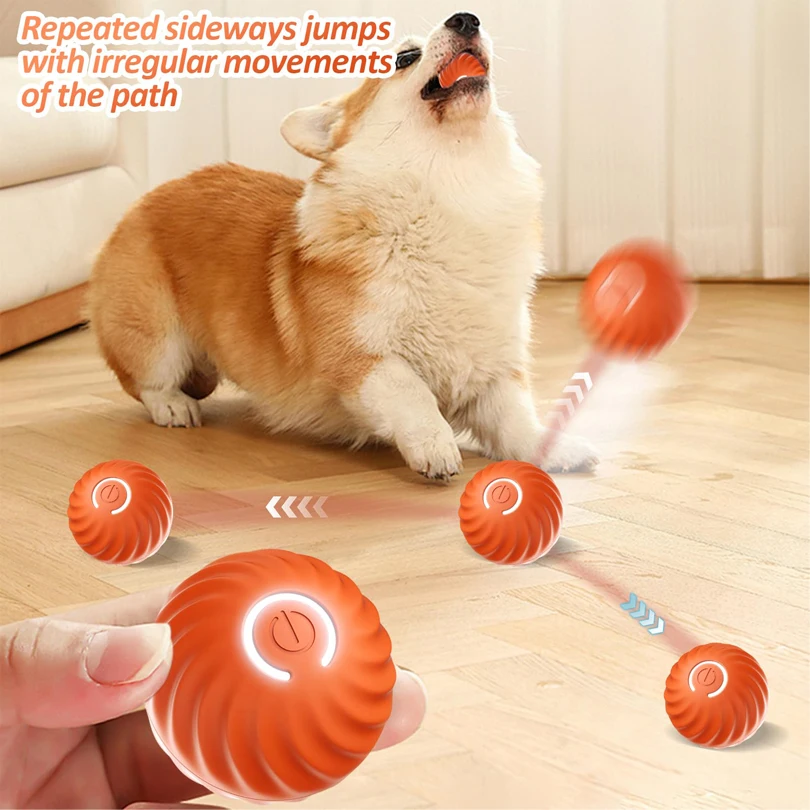 Pet Gravity Smart Dog Toy Ball Automatic Electronic Interactive Training Pet Toy Moving Ball Rechargeable Active Rolling Ball - Image 2