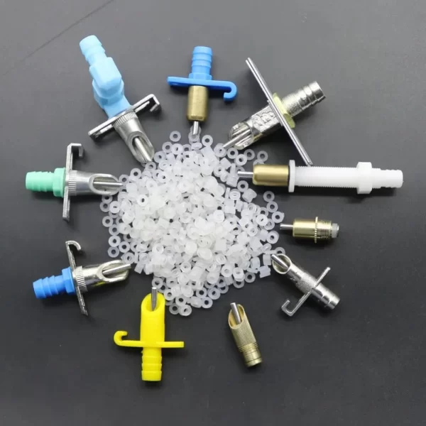 200/2000 pcs Rabbit Rubber Pad Accessories Transparent Water-proof Chicken Bird Animal Drinking Fountain Accessories Rubber Ring