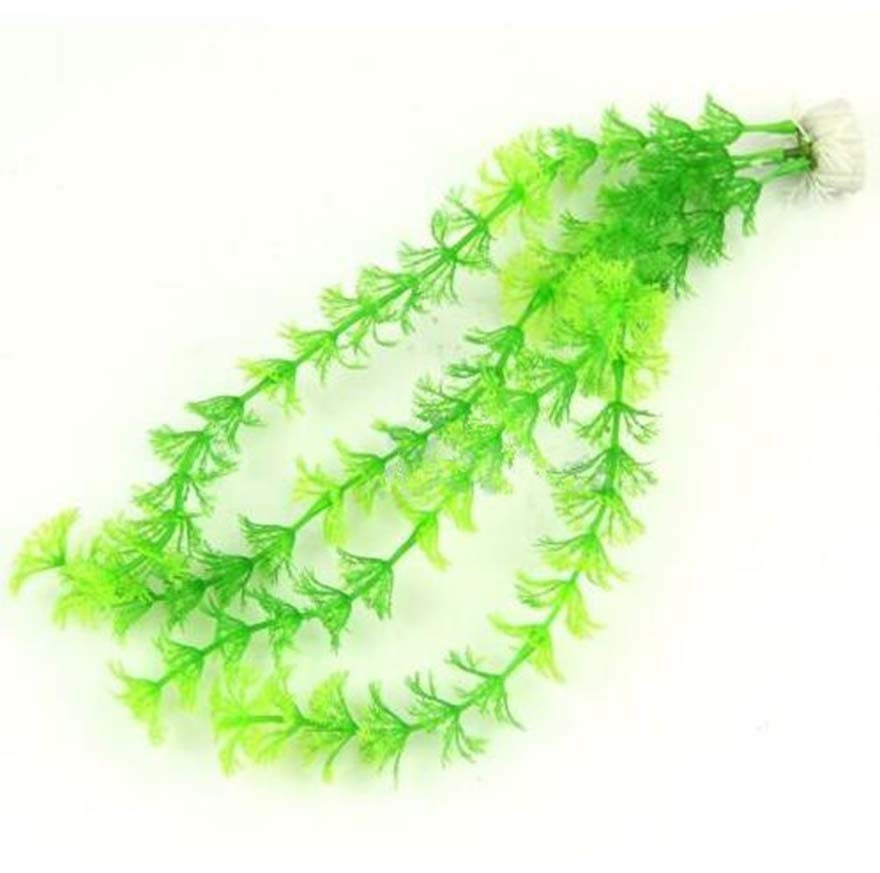 Plastic Aquarium Fish Tank Decor Water Weeds Plant Artificial Green Grass - Image 12