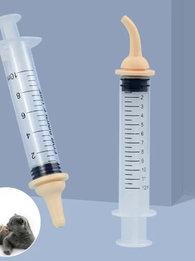 Pet Feeding Oral Syringe Dog Cat Feeding Pacifier Newborn Pet Feeding Nipple Medicine Dropper Syringe For Nursing Puppy Kitten