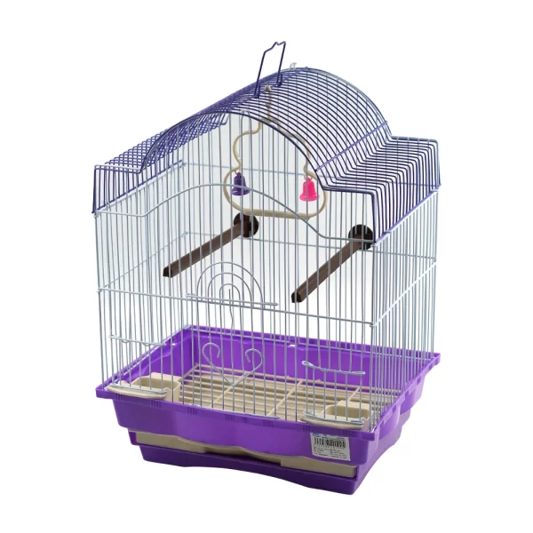 Smell & Smile Bird Cage, Cage with Accessories, Feeders, Swing, Standing Stick, 29.5X22X38.3Cm Hanging Bird Cages for Outdoor, Indoors - Image 2