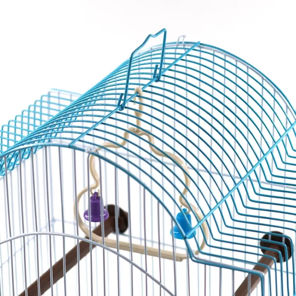 Smell & Smile Bird Cage, Cage with Accessories, Feeders, Swing, Standing Stick, 29.5X22X38.3Cm Hanging Bird Cages for Outdoor, Indoors - Image 5