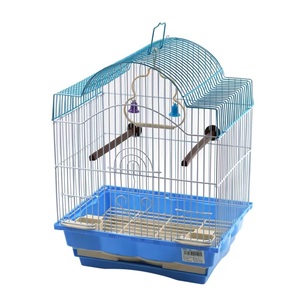 Smell & Smile Bird Cage, Cage with Accessories, Feeders, Swing, Standing Stick, 29.5X22X38.3Cm Hanging Bird Cages for Outdoor, Indoors - Image 4