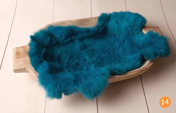 Rabbit Fur For Babies Baby Girl Birth Newborn Photography Props Blankets Accessories New Born Photo Shoot Background Blanket - Image 9