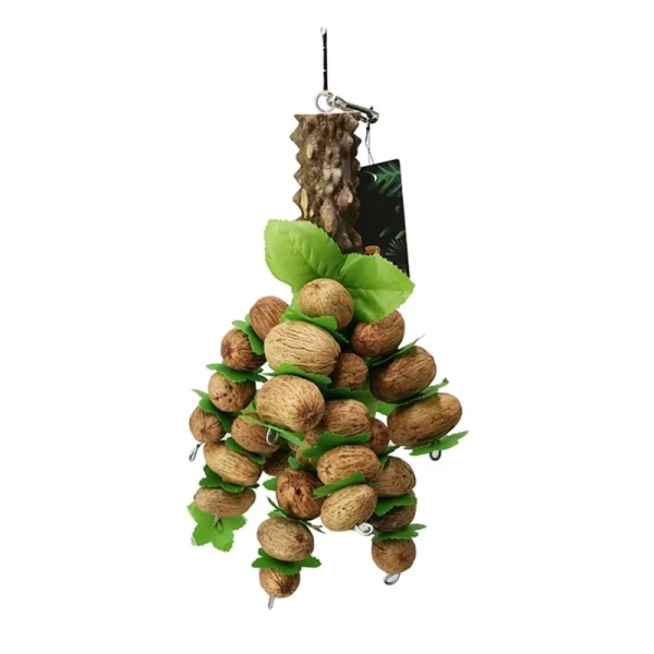 Bird Chewing Toy Parrot Cage Bite Toys Wooden Blocks Nuts Strings Toy for Small and Medium Birds Parrots Bird Supplies - Image 8