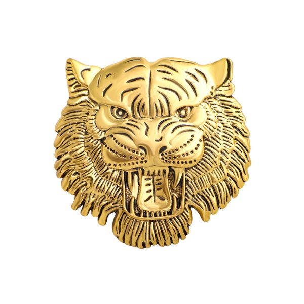 Retro Tiger Face Head Brooch Pin Metal Animal Brooches Men's Suit Shirt Badge Lapel Pins for Women Fashion Jewelry Accessories - Image 10
