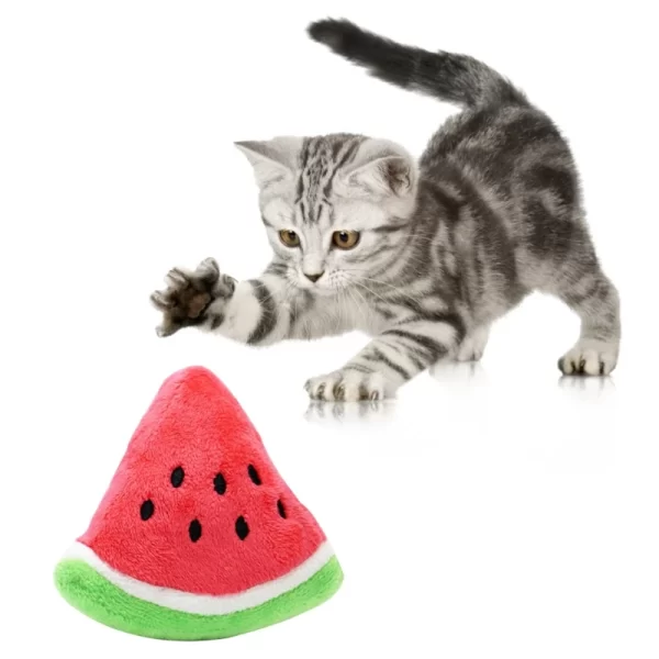 Cute Watermelon Plush Shape Dog Chew Toys Pet Puppy Play Toy for Cat Puppy Breed Reducing Bore Pet Gift Pet Supplies - Image 3