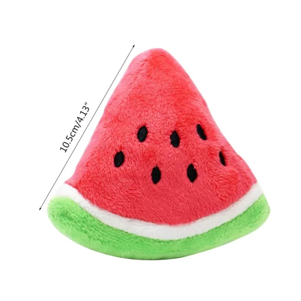 Cute Watermelon Plush Shape Dog Chew Toys Pet Puppy Play Toy for Cat Puppy Breed Reducing Bore Pet Gift Pet Supplies - Image 5