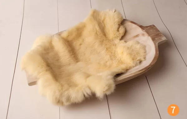 Rabbit Fur For Babies Baby Girl Birth Newborn Photography Props Blankets Accessories New Born Photo Shoot Background Blanket - Image 12