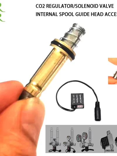 ZRDR Aquarium CO2 Regulator Pressure Reducing Valve-Solenoid Valve/Spool Guide Solenoid Valve Coil CO2 Accessories