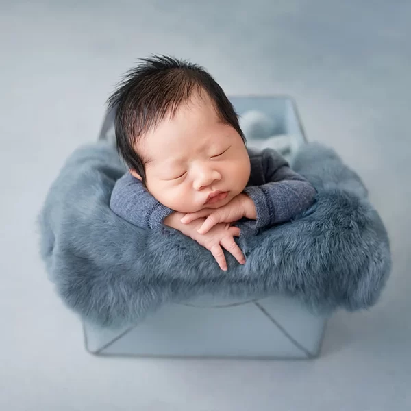 Rabbit Fur For Babies Baby Girl Birth Newborn Photography Props Blankets Accessories New Born Photo Shoot Background Blanket - Image 4