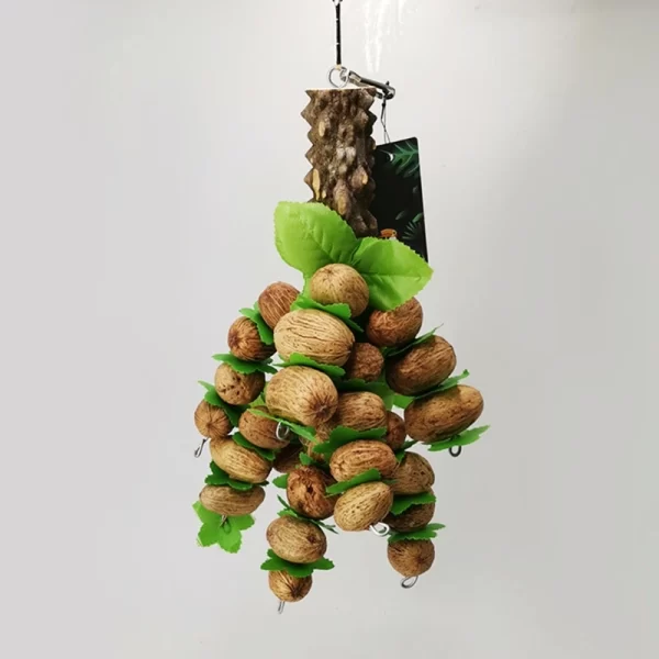 Bird Chewing Toy Parrot Cage Bite Toys Wooden Blocks Nuts Strings Toy for Small and Medium Birds Parrots Bird Supplies - Image 9