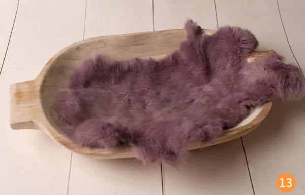 Rabbit Fur For Babies Baby Girl Birth Newborn Photography Props Blankets Accessories New Born Photo Shoot Background Blanket - Image 7