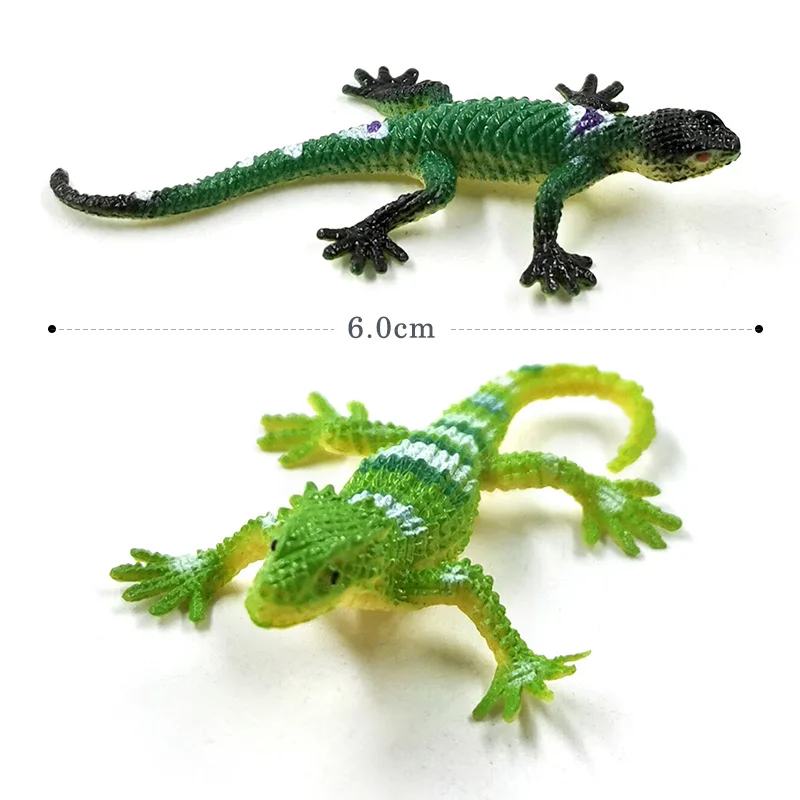 12pcs Diy Simulation Mini Lizard Figurine Reptile Animal Model Home Decor Miniature Fairy Garden Decoration Accessories Modern - Image 2