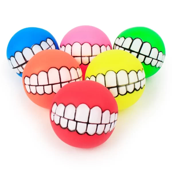 Funny Silicone Pet Dog Cat Toy Ball Chew Treat Holder Tooth Cleaning Squeak Toys Dog Puppy Training Interactive Pet Supplies - Image 5