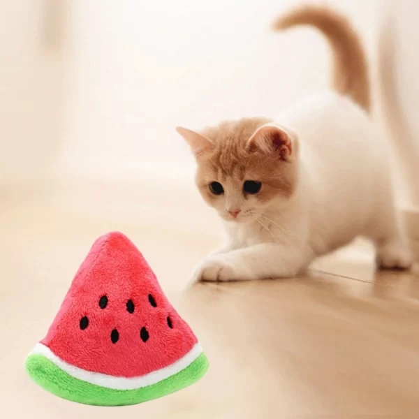 Cute Watermelon Plush Shape Dog Chew Toys Pet Puppy Play Toy for Cat Puppy Breed Reducing Bore Pet Gift Pet Supplies - Image 4
