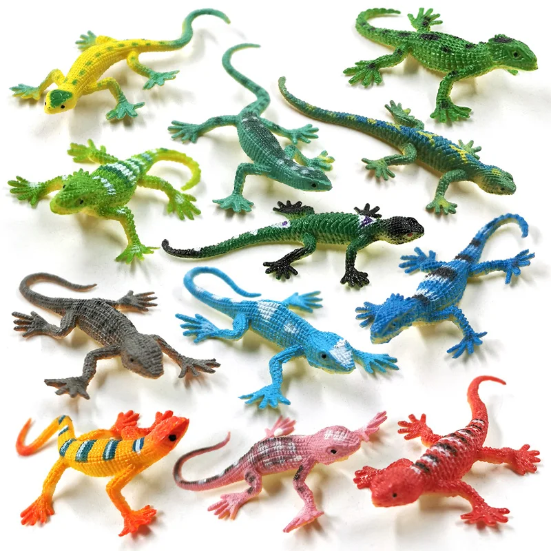 12pcs Diy Simulation Mini Lizard Figurine Reptile Animal Model Home Decor Miniature Fairy Garden Decoration Accessories Modern - Image 7