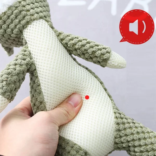 Plush Cartoon Puppy Dog Toy Pet Dog Chew Squeak Toys for Small Dogs Teeth Grinding Pet Products Dog Accessories - Image 2
