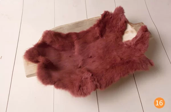 Rabbit Fur For Babies Baby Girl Birth Newborn Photography Props Blankets Accessories New Born Photo Shoot Background Blanket - Image 19