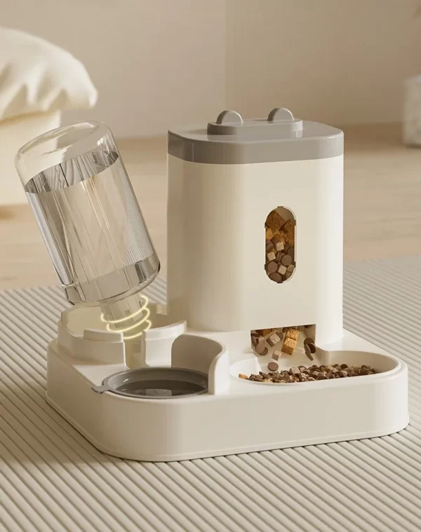 New automatic feeder cat and dog food bowl with water dispenser pet large-capacity anti-overturning cat water dispenser - Image 17