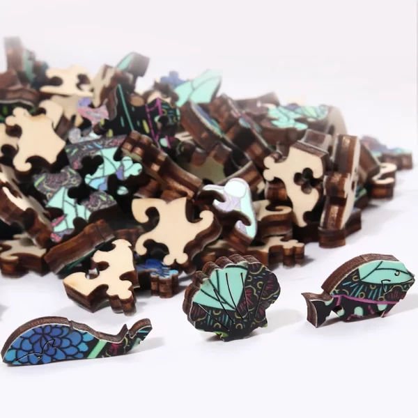 Bird Flock Wooden Jigsaw Puzzle Art, Unique Animal Shaped Pieces, DIY Leisure Game Fun Toy Gift Suitable Family Friends - Image 9
