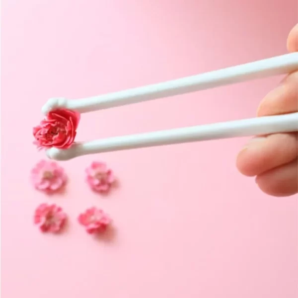 Kitchen Supplies Cute Cat Pink Paw Chopsticks Non-Slip Reusable Cat Paw Chopsticks Durable Cooking Tools Food Clip Gift - Image 3