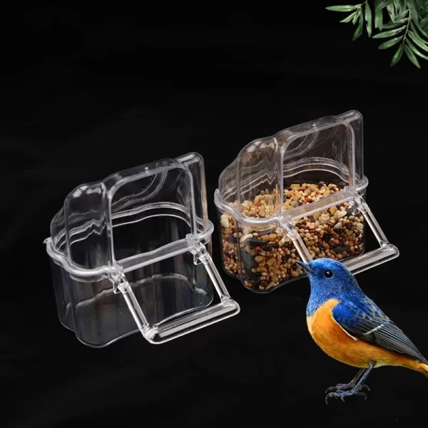 Bird Food Container Feeder Seed Food Container for Cage Accessories for Budgerig - Image 3