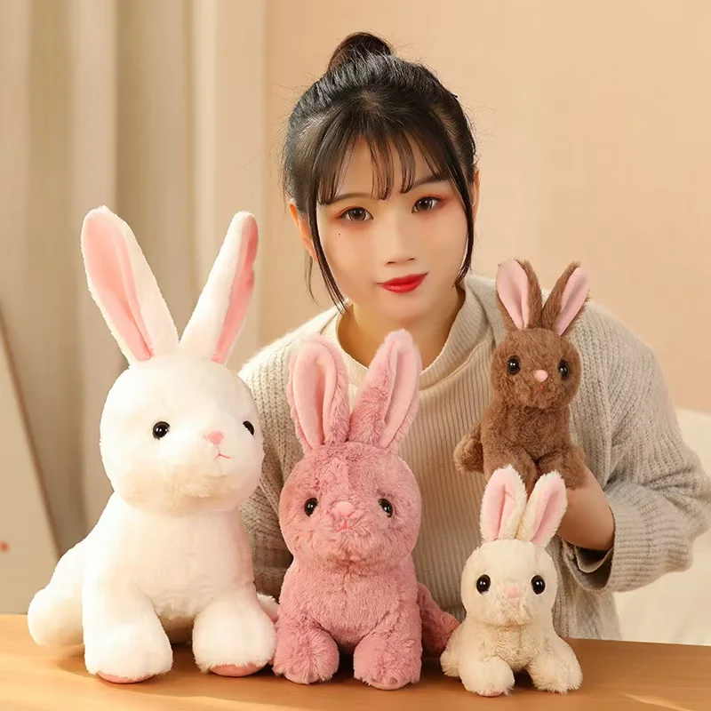 Rabbit plush toy plush animal rabbit doll simulation rabbit children's toys birthday Christmas gift girl boy - Image 2