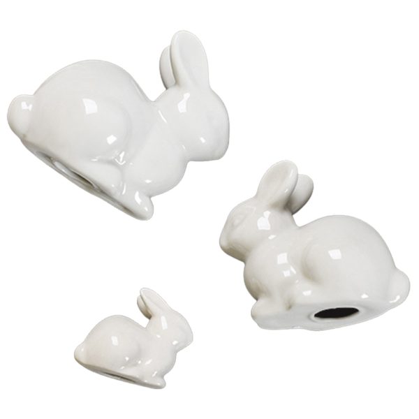 Miniature Ceramic Rabbit Landscape DIY Crafts Accessories for Flat Dormitory Decoration - Image 8