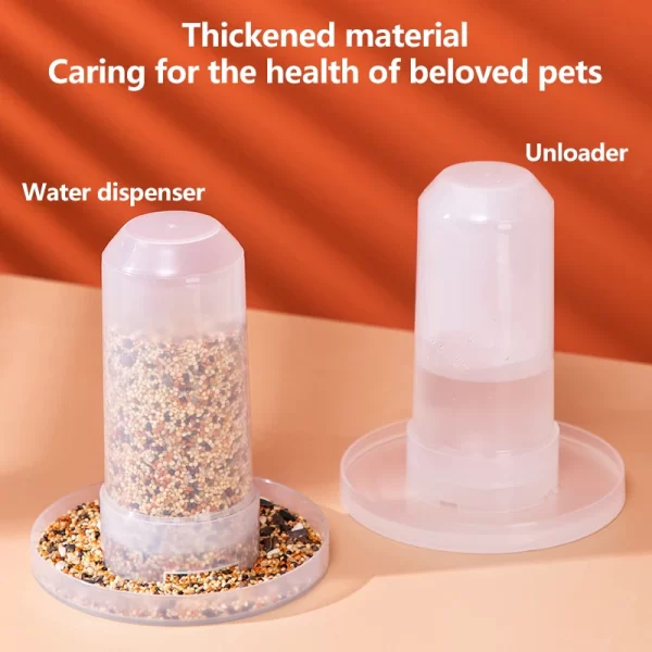 1Pc Automatic Bird Quail Drinking Cup Fountain Pet Bird Plastic Feeder Drinker Water Food Tray Tank Bird Pigeon Cage Supplies